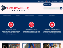 Tablet Screenshot of louisvilleladder.com
